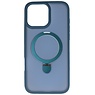 Magsafe Matt Transparent – Kameraschutzhülle mit Standfunktion für iPhone 16 Pro Blau