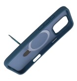 Magsafe Mat Transparant - Camera Beschermer Case met Staande Functie voor iPhone 16 Pro Blauw