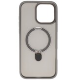 Magsafe Matte Transparent - Camera Protector Case with Standing Function for iPhone 16 Pro Gray