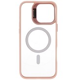 Magsafe Transparent – Kameraschutzhülle mit Standfunktion für iPhone 16 Pro Pink