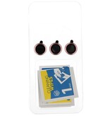 Magsafe Transparent - Étui de protection pour appareil photo avec fonction debout pour iPhone 16 Pro Rose