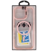 Magsafe Transparente Kameraschutzhülle mit Standfunktion für iPhone 16 Pro, Pink