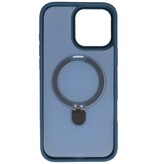 Magsafe Matt Trasparente - Custodia protettiva per fotocamera con funzione di supporto per iPhone 16 Pro Max Blu