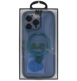 Magsafe Matt Trasparente - Custodia protettiva per fotocamera con funzione di supporto per iPhone 16 Pro Max Blu