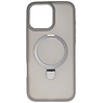 Magsafe Matt Transparent - Custodia protettiva per fotocamera con funzione di supporto per iPhone 16 Pro Max grigia