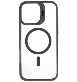 Magsafe Trasparente - Custodia protettiva per fotocamera con funzione di supporto per iPhone 16 Pro Max Grigia