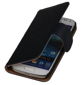 Lavato Custodia in pelle stile del libro per LG L90 Dark Blue