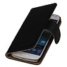 Washed Leather Bookstyle Case for LG L90 Black