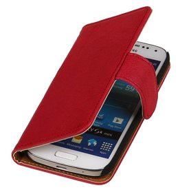 Funda de cuero lavado Bookstyle para Sony Xperia Z1 rosa