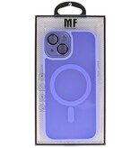 Matte-Transparent with Camera Protector Magsafe Case for iPhone 14 - 13 Purple