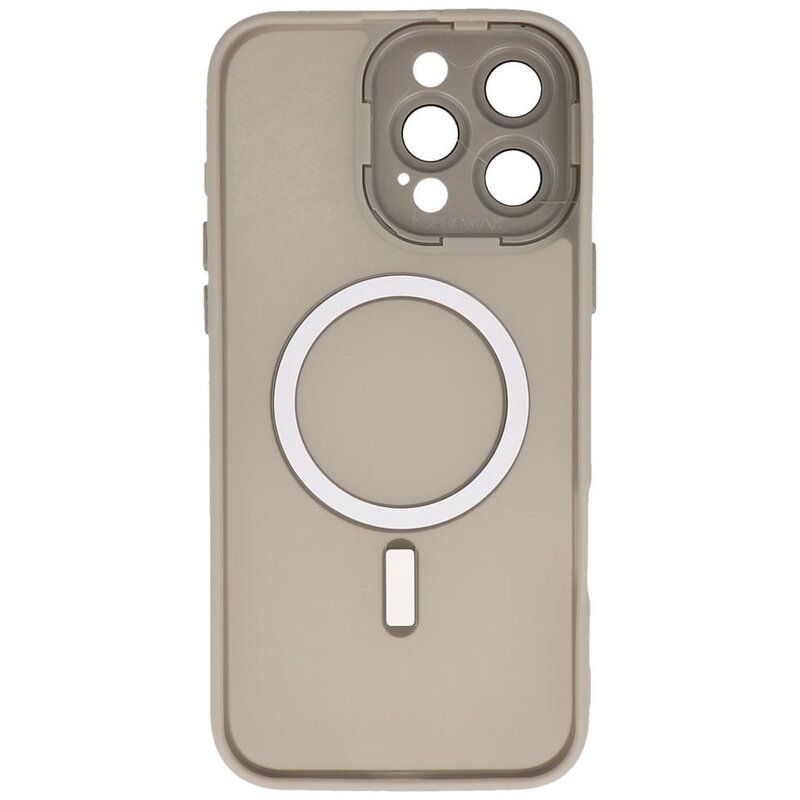 Matte-Transparent with Camera Protector Magsafe Case for iPhone 14 Pro Gray