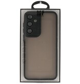 Matt-Transparent mit Kameraschutz Hülle für Samsung Galaxy A15 Schwarz