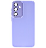 Matte-Transparent with Camera Protector Case for Samsung Galaxy A15 Purple