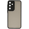 Matt-Transparent mit Kameraschutz Hülle für Samsung Galaxy A55 Schwarz