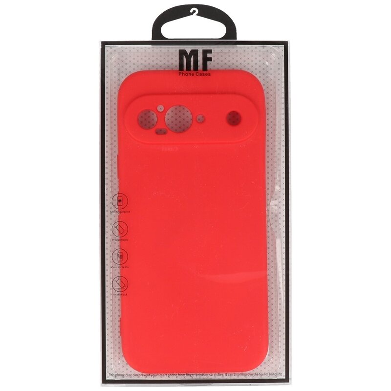 Coque en TPU couleur tendance pour Google Pixel 9 rouge