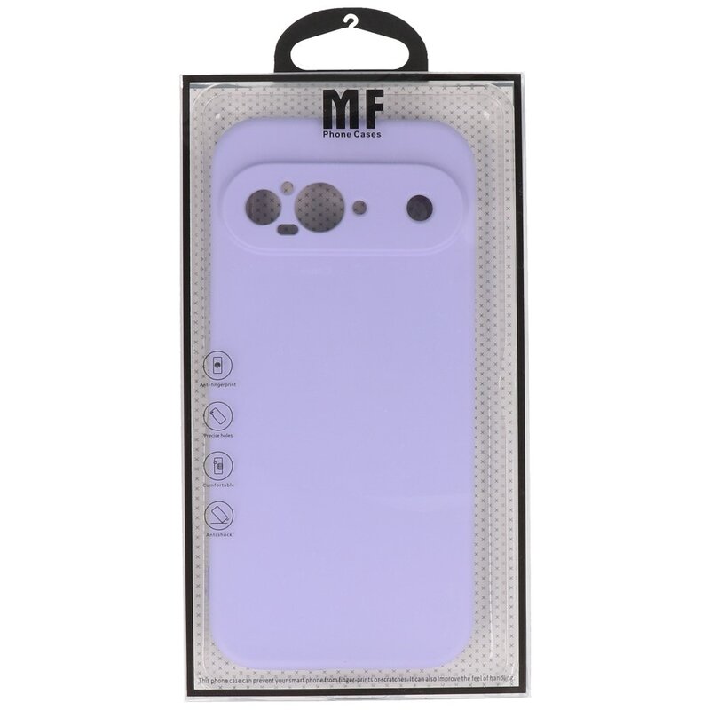 Funda de TPU de color de moda para Google Pixel 9 Púrpura