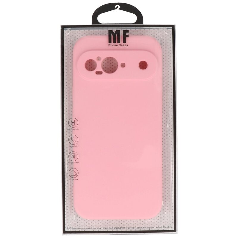Funda de TPU de color de moda para Google Pixel 9 Rosa