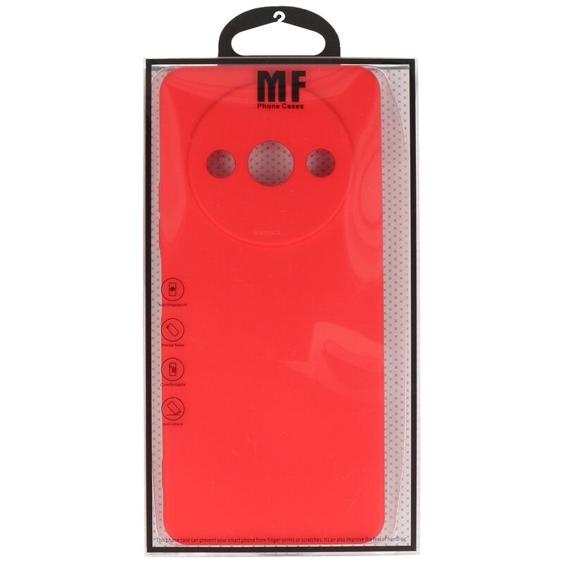 Coque TPU couleur tendance Xiaomi Redmi A3 rouge
