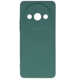 Fashion Color TPU Hoesje Xiaomi Redmi A3 Donker Groen