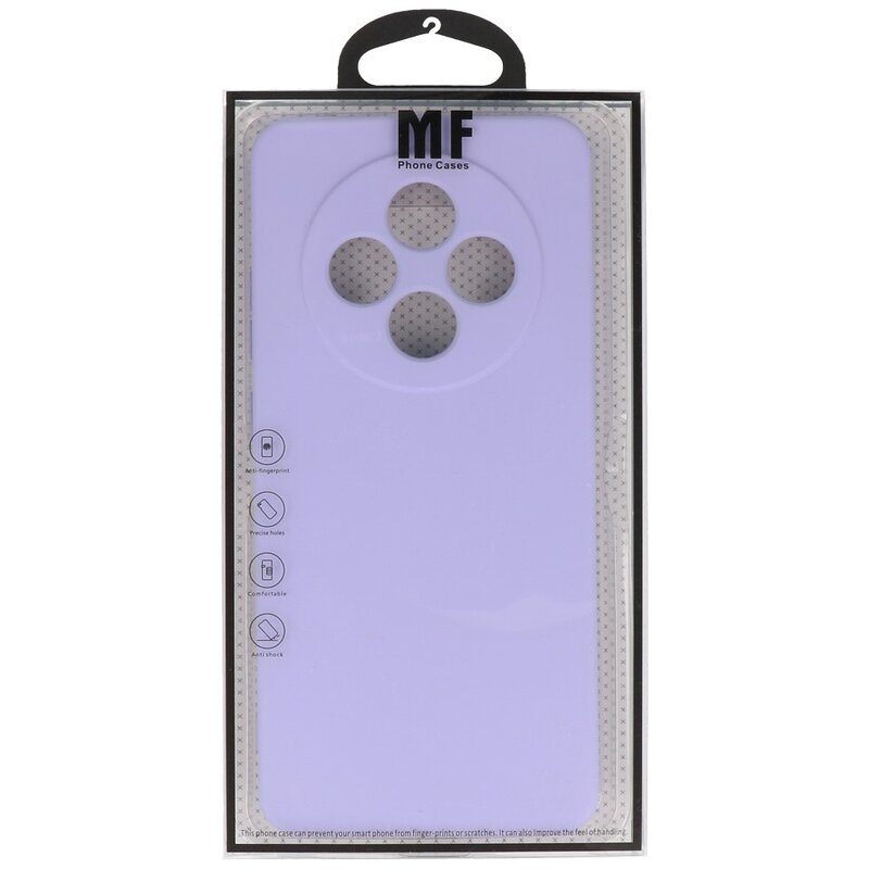 Coque en TPU couleur tendance OPPO Reno 12F 5G violet