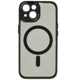 Custodia protettiva per fotocamera Magsafe in alluminio per iPhone 15, nera