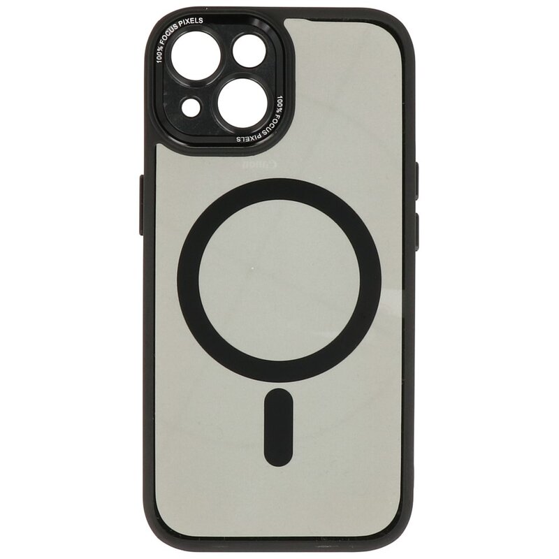 Magsafe Aluminium Camera Beschermer Hoesje voor iPhone 15 Zwart