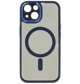 Étui de protection MagSafe en aluminium pour appareil photo iPhone 15 (bleu)