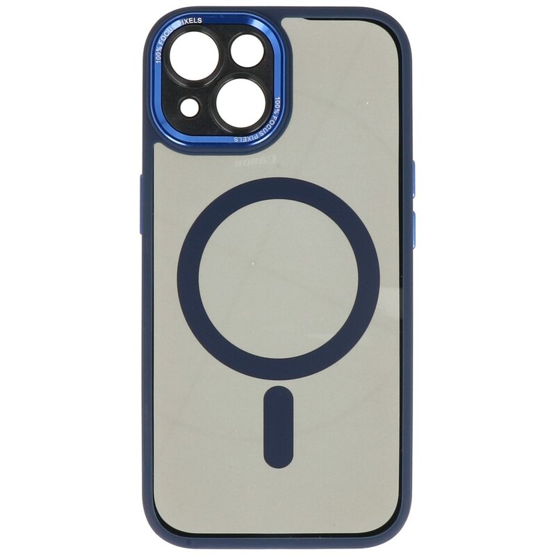 Magsafe Aluminium Camera Protector Case til iPhone 15 Blue