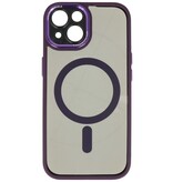 Étui de protection MagSafe en aluminium pour appareil photo iPhone 15, violet