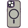 Funda protectora de cámara Magsafe de aluminio para iPhone 15 Morado
