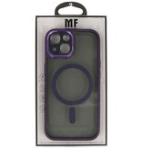 Custodia protettiva per fotocamera Magsafe in alluminio per iPhone 15 viola