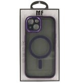 Funda Protectora de Cámara de Aluminio Magsafe para iPhone 15 Púrpura