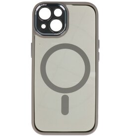 Étui de protection MagSafe en aluminium pour appareil photo iPhone 15 (gris)