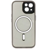 Étui de protection MagSafe en aluminium pour appareil photo iPhone 15 (gris)
