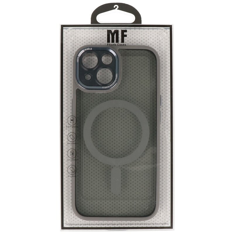 Étui de protection MagSafe en aluminium pour appareil photo iPhone 15 (gris)