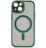 Funda protectora Magsafe de aluminio para cámara de iPhone 15, color verde oscuro