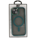 Funda protectora Magsafe de aluminio para cámara de iPhone 15, color verde oscuro