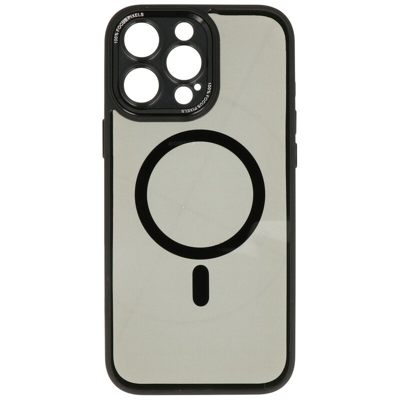 Custodia protettiva per fotocamera in alluminio Magsafe per iPhone 15 Pro nera