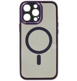 Funda Protectora de Cámara de Aluminio Magsafe para iPhone 15 Pro Púrpura