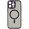 Funda protectora de cámara Magsafe de aluminio para iPhone 15 Pro Morado