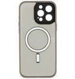 Funda Protectora de Cámara de Aluminio Magsafe para iPhone 15 Pro Gris
