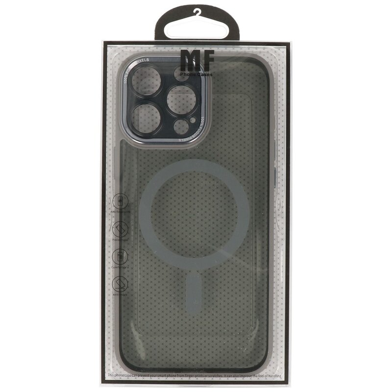 Custodia protettiva per fotocamera Magsafe in alluminio per iPhone 15 Pro grigio