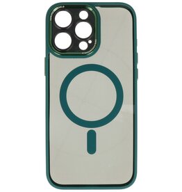Étui de protection MagSafe en aluminium pour appareil photo iPhone 15 Pro, vert foncé