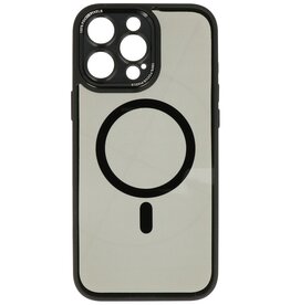 Funda protectora Magsafe de aluminio para cámara de iPhone 15 Pro Max, color negro