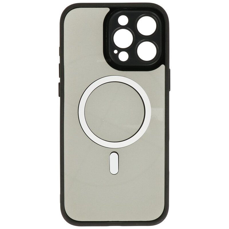 Custodia protettiva per fotocamera in alluminio Magsafe per iPhone 15 Pro Max nera