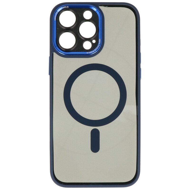 Magsafe Aluminum Camera Protector Case for iPhone 15 Pro Max Blue