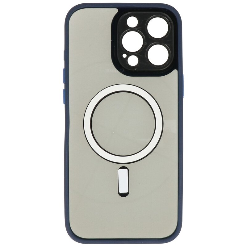 Magsafe Aluminum Camera Protector Case for iPhone 15 Pro Max Blue
