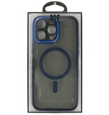 Magsafe Aluminum Camera Protector Case for iPhone 15 Pro Max Blue