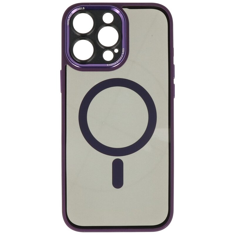 Magsafe Aluminium Camera Protector Case til iPhone 15 Pro Max Lilla