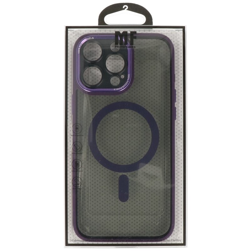 Magsafe Aluminium Camera Protector Case til iPhone 15 Pro Max Lilla